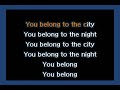 Glenn Frey - You Belong To The City (Karaoke)