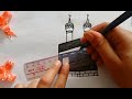 Kaaba Drawing Tutorial - Easy Drawing / How to draw Makkah - pencil sketch / Easy Kaaba Sharif art