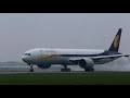 Indian Carrier, JET AIRWAYS SCHIPHOL LANDING AND DEPARTURES A333, B777.