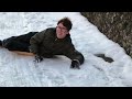 ULTIMATE SLEDDING FAILS! | Storm Darcy Snow Vlog Part 3