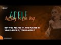 Adele Playlist Lyrics, Easy on Me, Someone Like You, When Were We Young, Rolling in The Deep