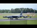 B-52 Stratofortress Bombers Take Off and Landing U.S. Air Force