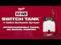 Milwaukee® M18™ SWITCH TANK™ 4-Gallon Backpack Sprayer