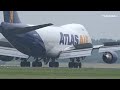 Atlas Air - Boeing 747-400 F - Firm landing at AMS (N408MC)