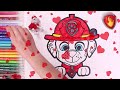 PAW PATROL 🐾 Colorea a CHASE con varicela 🐶🩹🩺 Dibujos para niños