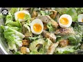 Healthy Chicken Caesar Salad Recipe - MY FAVORITE!