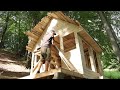 Fairy house in the forest.  From start to finish