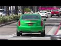 Don Magic Juan Takes His Green & Gold Cadillac Out For A Cruise Down Rodeo Drive In Beverly Hills