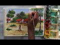 Easy watercolor painting tutorial | Landscape painting | Watercolor scenery painting #art