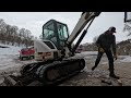 I Put Chains On Rubber Excavator Tracks! 1969 Ford Diesel Gets 38 Gal F26 Fuel Tank!
