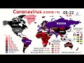 10 Million Coronavirus Cases & 500,000 Deaths Worldwide (World Map Timelapse)