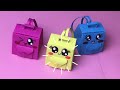 Origami Backpack/Easy DIY School Bag with paper! Only 1 Sheet of paper needed💼🎒اوريغامي حقيبة