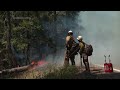 Firefighters battle to hold containment lines against the relentless Park Fire in California
