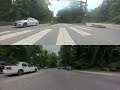 Car jumps curb | Dashcam Video | Philadelphia
