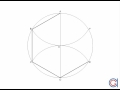 How to draw a regular hexagon inscribed in a circle