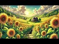 Summer Day Relaxation🌻Peaceful Music in the Sunflower Fields