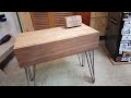 How to build a modern table w/Hairpin Legs//& SECRETE STORAGE