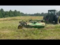 Mowing 40 overgrown acres with the John Deere HX20 flexwing bush hog