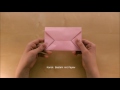 Origami envelope: Tutorial for an easy envelope - Origami for beginners