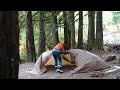 [4K] Relaxing Rainy Hot Tent Camping#ASMR#OneTigris Tent송이버섯 캠핑
