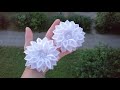 Цветы из лент 2.5cm/🌺 Очень легкий вариант/🌺 Ribbon Flowes/Tutorial/D.I.Y