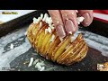 CookIt recipe! Baked potatoes with garlic and butter! Crispy, easy  The cheapest food