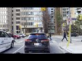 🇨🇦 Driving CANADA - TORONTO Downtown driving around on Warm Day in February | 4K drive