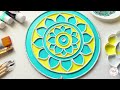 15 मिनट में  सीखे #Lippan Art बनाने  का सबसे आसान तरीका 😱😱😱 | Lippan Art tutorial | Wall Decor Ideas