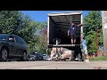 How to unload long freight with a short lift gate.