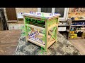 Making nightstand from pallets / Pallet wood nightstand diy / Paletten komidin yapımı