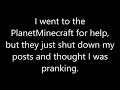I'm seeking some Minecraft help...