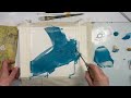 Mixed Media Art - How to Paint  BIG Shapes for an Abstract Painting - So FUN and EASY!