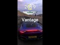 Aston Martin Vantage evolution in Forza horizon 5