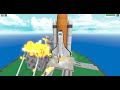 Rocket Launch On Fire! - Natural Survival Disaster (RBLX)