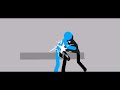 blue stick fights black stick - battle