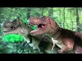 T-Rex vs Spinosaurus | Jurassic Park | Stop Motion
