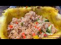 HOW TO MAKE SEAFOOD PINEAPPLE FRIED RICE! (KING CRAB + SNOW CRAB CLAWS + SHRIMP)