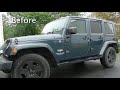 Car Sticker Removal Process | Jeep Wrangler