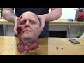 Creating a severed human head prop with PU foam