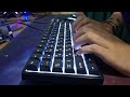 Royal Kludge RK84 | First stage mod typing test (New switches and keycaps)