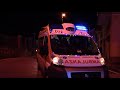 [Christmas ambulance parade] CORTEO NATALIZIO 80 AMBULANZE IN SIRENA (Genova)