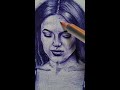 Drawing Using only blue ball pen