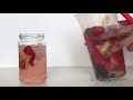 Red Fruits and Lemon Summer Cooler | ماء منقوع صيفي بالفواكه الحمراء و الليمون