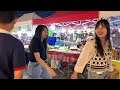 Amazing Massive Delicious Cambodian Street Food & Crowded People @ Walking Tour at Night Market