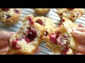 ราสเบอร์รี่มัฟฟิน | Muffins de Frambuesa | Raspberry  Muffins