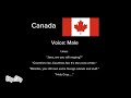 Canada voice lines for @Anticountryhumansguy