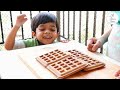 Chocolate Waffle at Very Less Cost at Home | Chocolate Waffle with Ice Cream Recipe