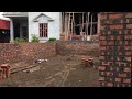 Techniques for building gates with handmade red bricks | Classic construction techniques