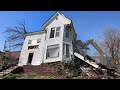 Demolition of the 1412 Jackson St Home/ ABANDONED 100+ year home for 20+ Years! Eldorado, IL