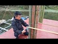 I Built A Big Water Bamboo House On The Lake For 60 Days ⛺ Magic House【Water Dweller】